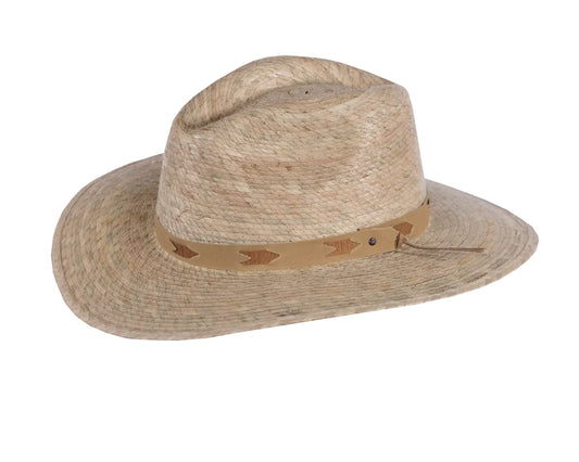 Outback Trading® Odessa Fedora Crown 3" Brim Palm Leaf Straw Hat