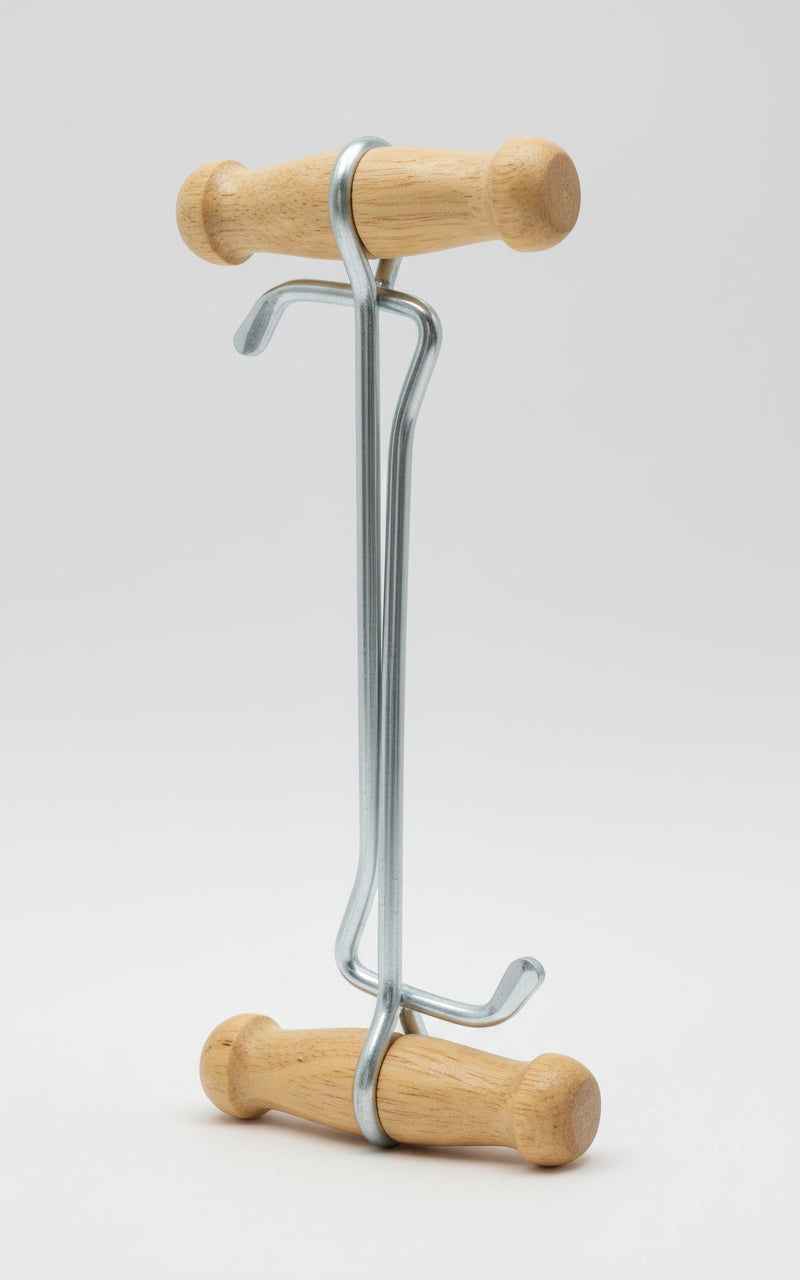 M&F Western® Wood & Chrome Boot Hooks