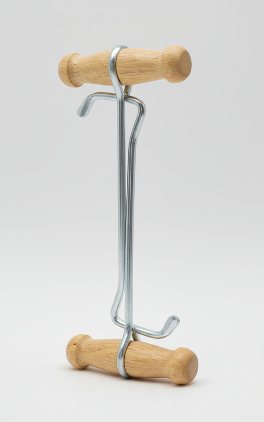 M&F Western® Wood & Chrome Boot Hooks