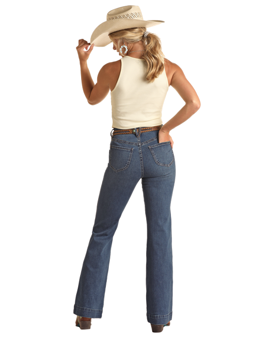 Panhandle Slim® Women's Rock N Roll Denim Western Jeans
