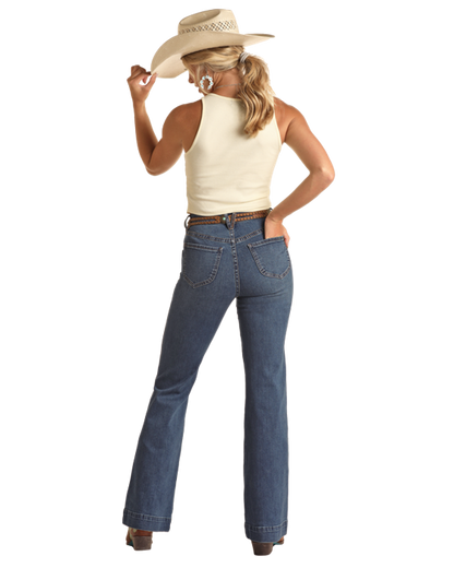Panhandle Slim® Women's Rock N Roll Denim Western Jeans