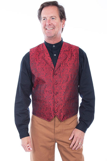 Scully® Men's Rangewear Paisley Button Front Western Vest