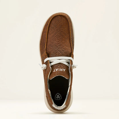 Ariat® Men's Mahogany Hilo Blanket Embossed Leather Shoes