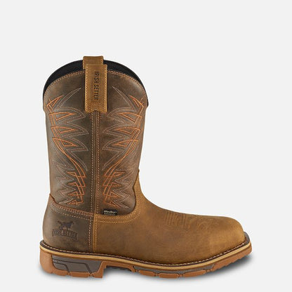 Irish Setter® Men's Marshall 11" Waterproof Leather Safety-Toe Pull-On Work Boots