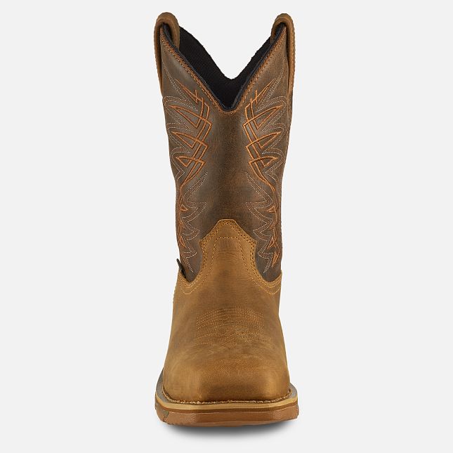 Irish Setter® Men's Marshall 11" Waterproof Leather Safety-Toe Pull-On Work Boots