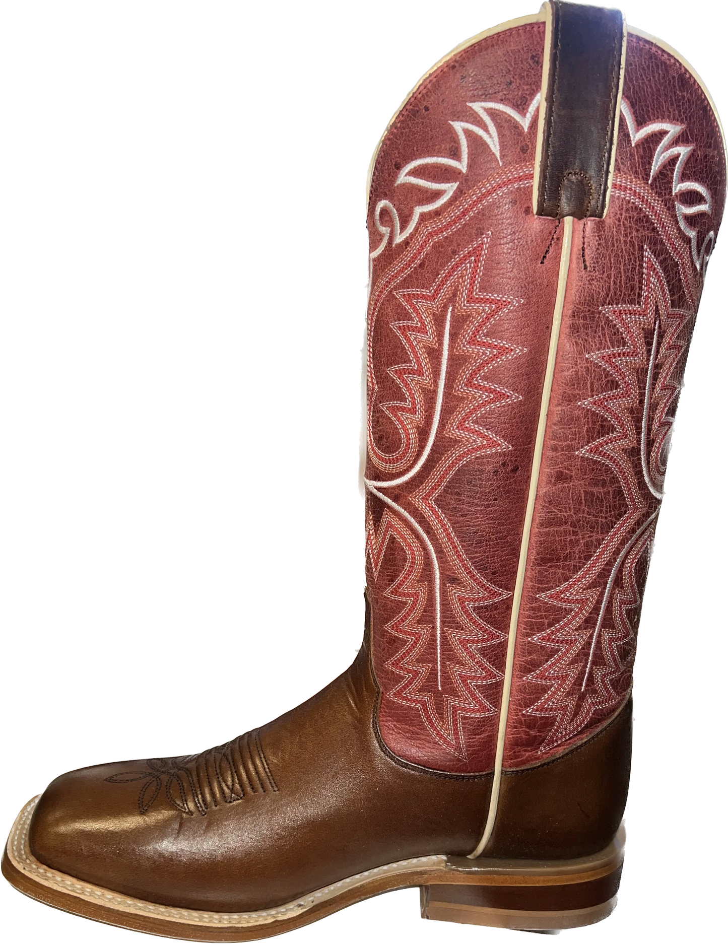 Justin® Women's Wide Square Toe Leather Sole Cowboy Boots