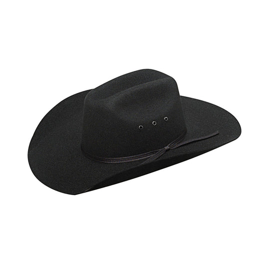 M&F® Kids Twister Black Wool Cowboy Hat