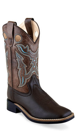 Jama Old West® Children's Black Square Toe Cowboy Boots