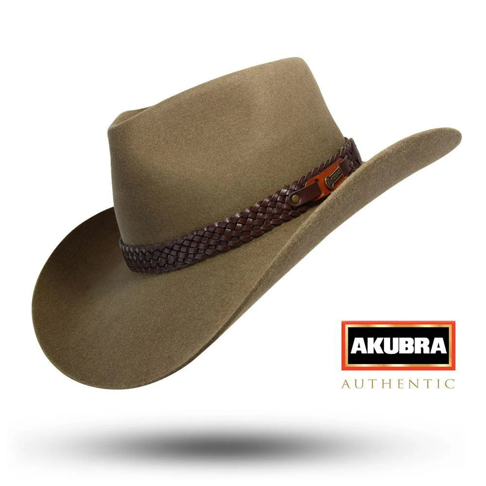 Akubra Snowy River Aussie Style Fur Felt Hat Solano s Boot Western Wear