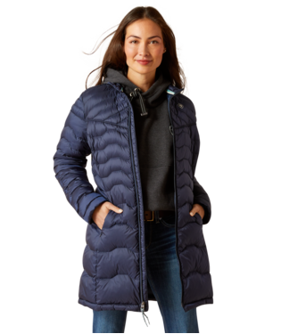 Ariat® Women's Navy Ideal Zip Front Genuine Down Coat