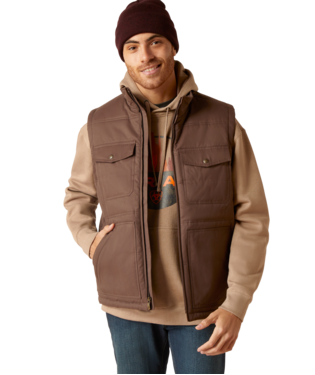 Ariat® Men's Grizzly Insulated Canvas Zip Front Western Vest