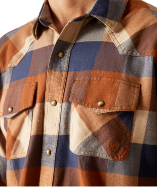 Ariat® Men's Haider Plaid Retro Fit Long Sleeve Snap Front Western Shirt
