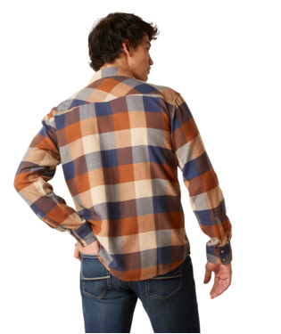 Ariat® Men's Haider Plaid Retro Fit Long Sleeve Snap Front Western Shirt