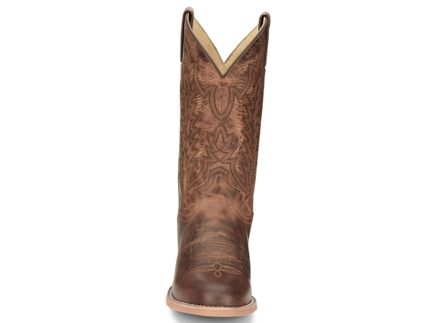 Justin® Men's Clanton Wide Round Toe Cowboy Boots