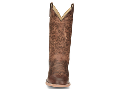 Justin® Men's Clanton Wide Round Toe Cowboy Boots