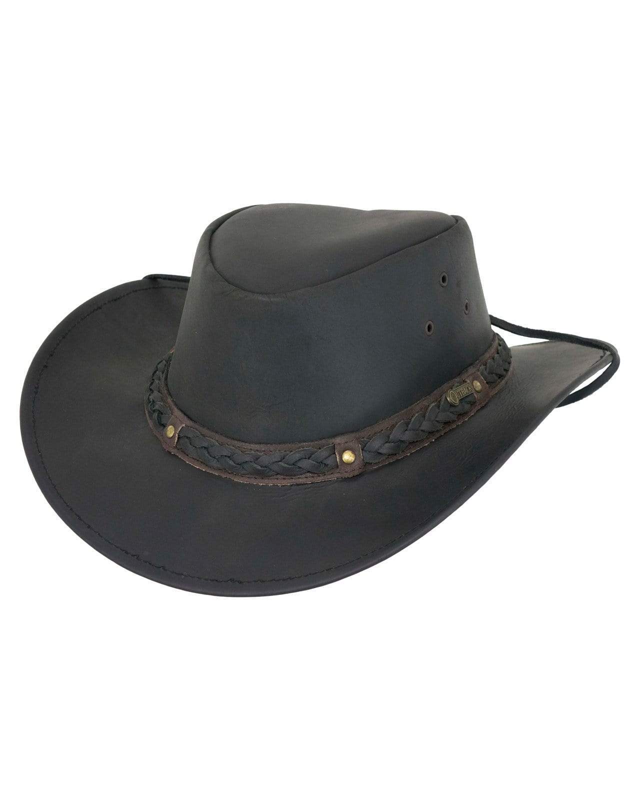 Outback Trading® Wagga Wagga Aussie Crown 2.5" Brim Genuine Leather Hat