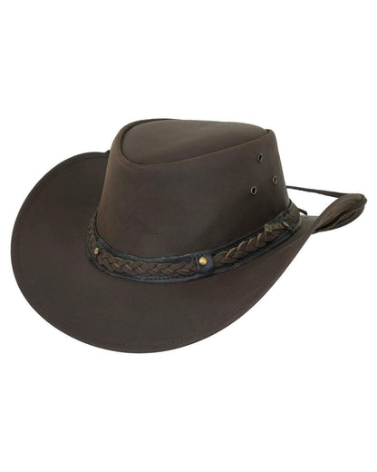 Outback Trading® Wagga Wagga Aussie Crown 2.5" Brim Genuine Leather Hat