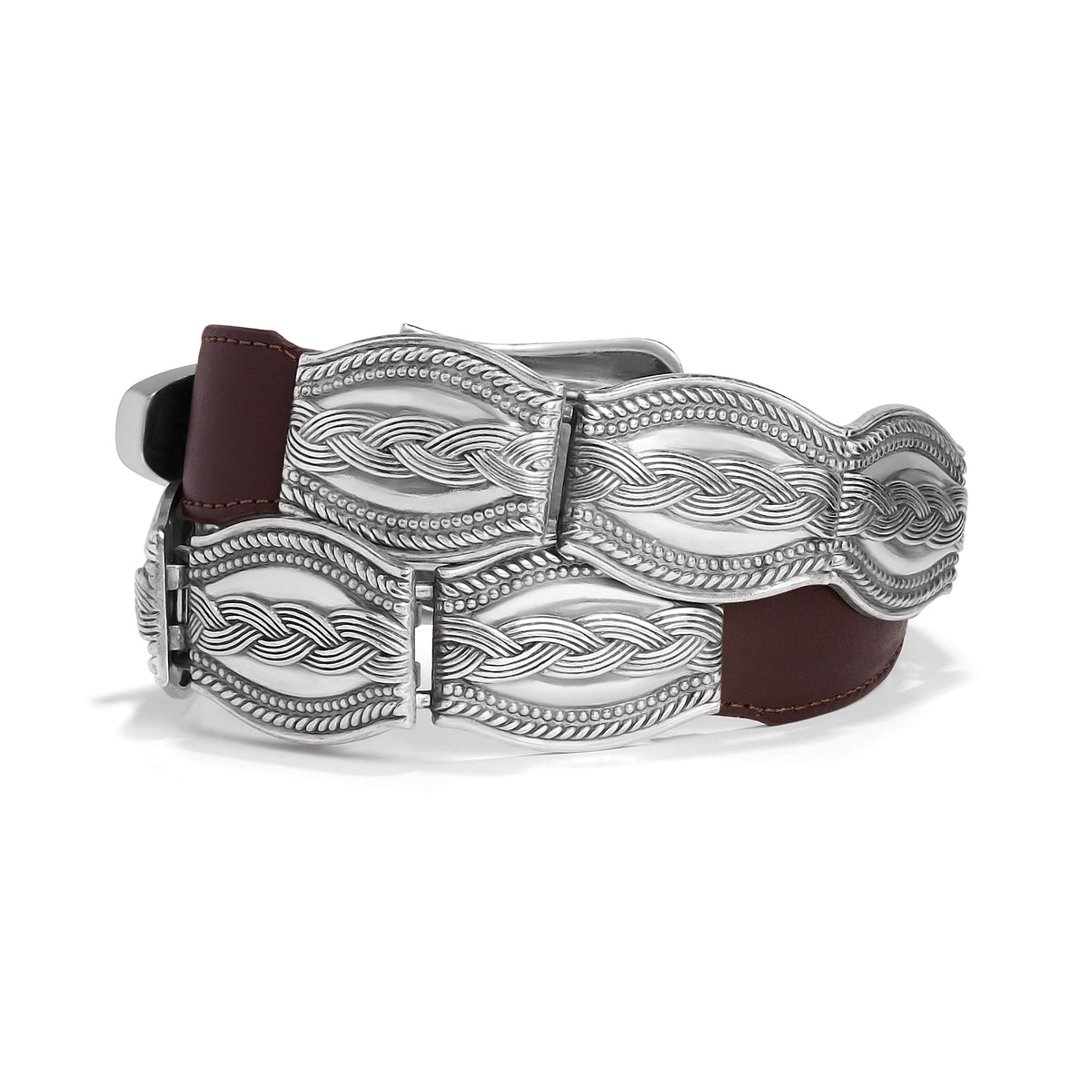 Brighton® Women's Silver Links & Leather Belt