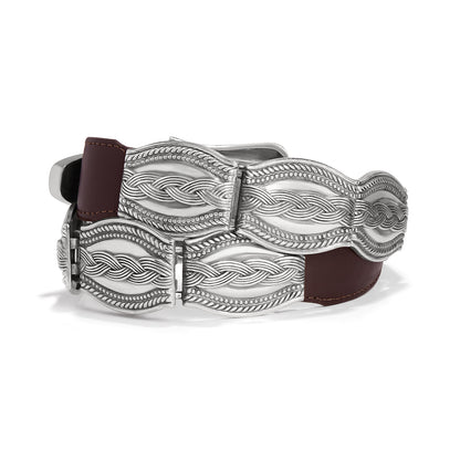 Brighton® Women's Silver Links & Leather Belt