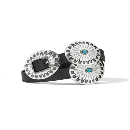 Brighton® Women's Black Blackbird Concho & Leather Belt