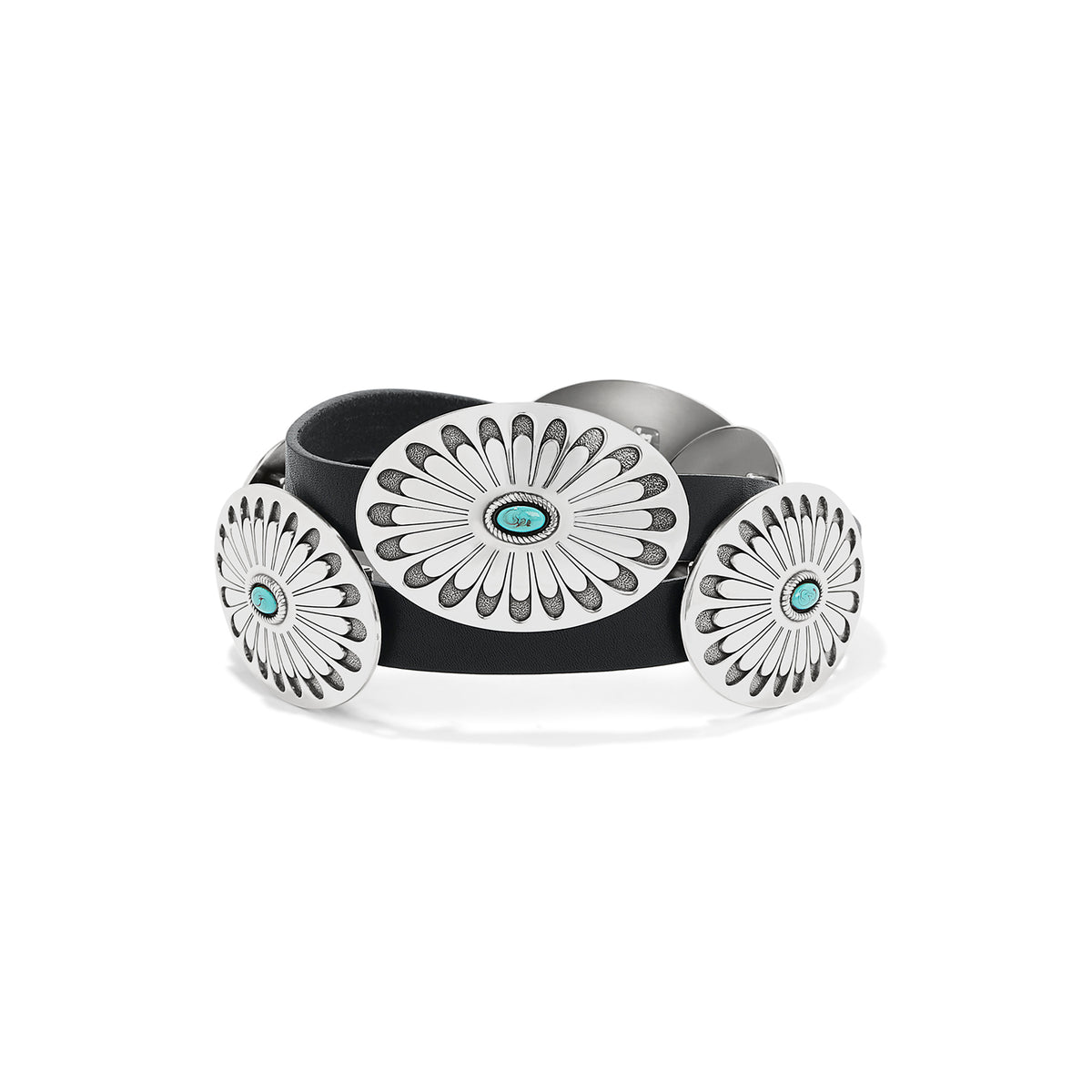 Brighton® Women's Black Blackbird Concho & Leather Belt