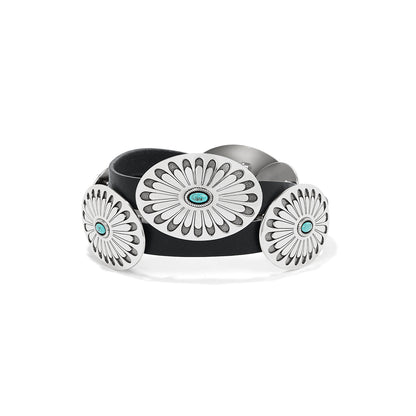 Brighton® Women's Black Blackbird Concho & Leather Belt