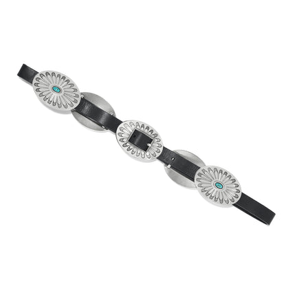 Brighton® Women's Black Blackbird Concho & Leather Belt