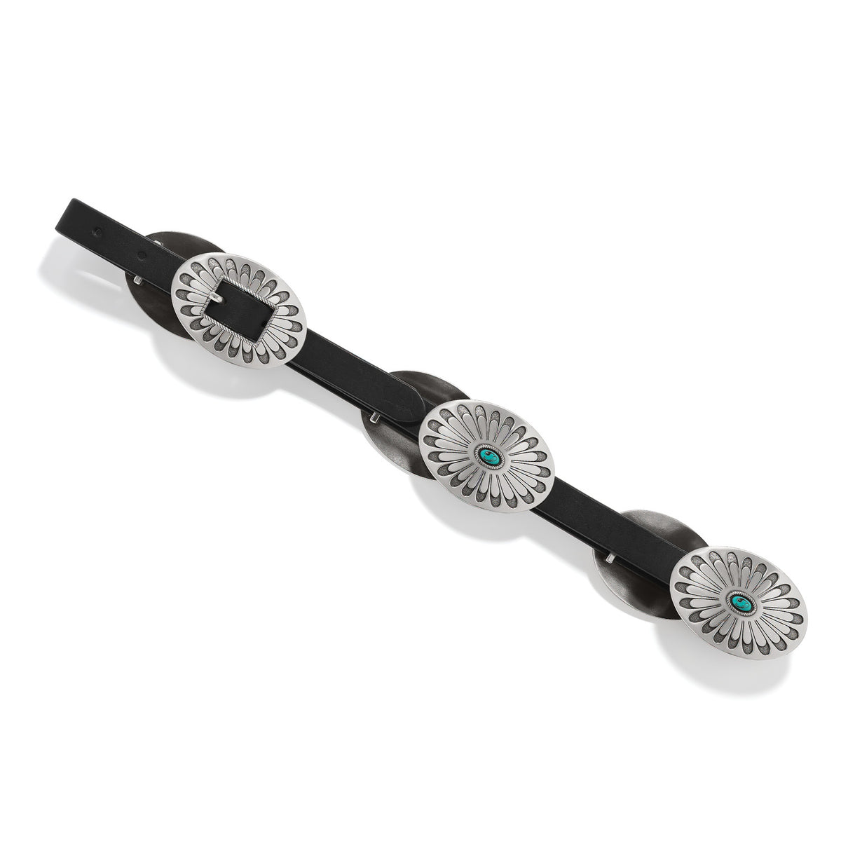 Brighton® Women's Black Blackbird Concho & Leather Belt