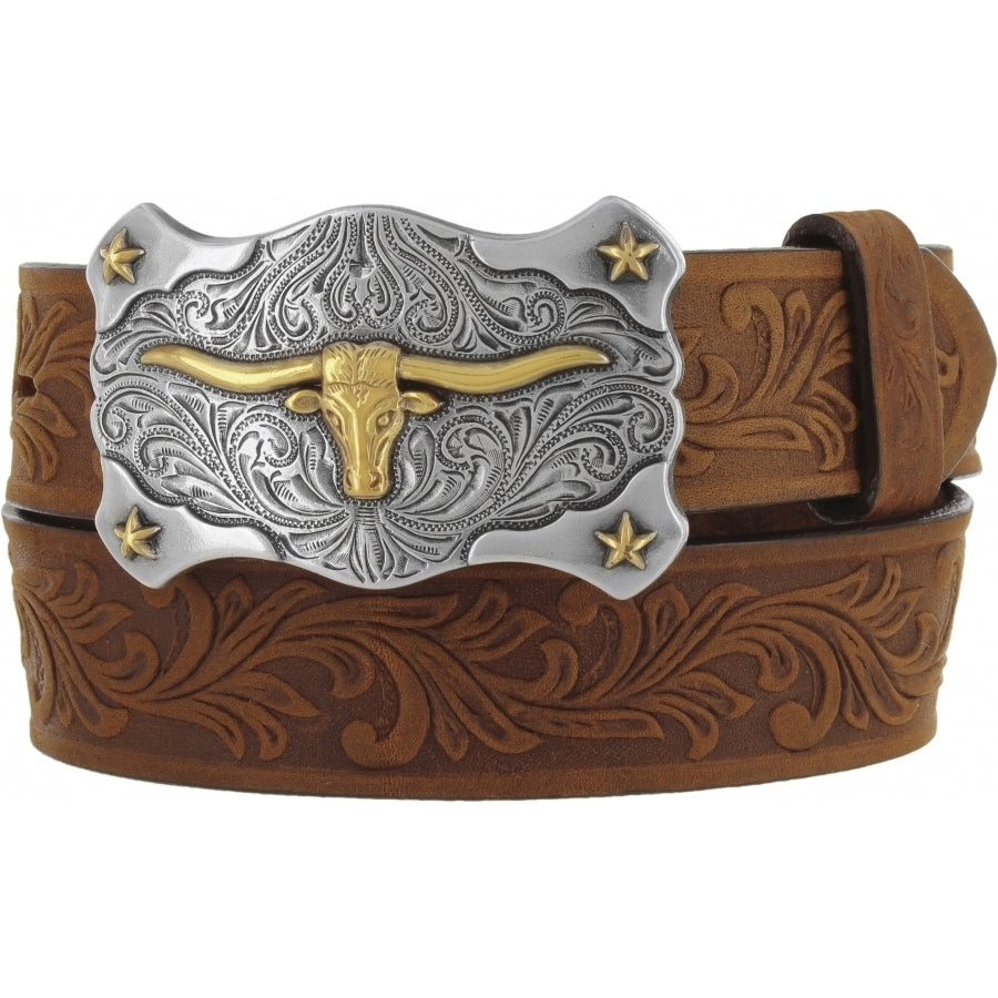Tony Lama® Kids Little Texas Tooled Leather Western Belt
