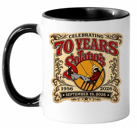 Solano's® 70th Anniversary Commemorative Coffee Mug