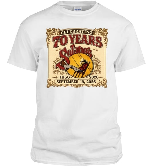 Solano's® Adult 70th Anniversary Commemorative T-Shirt