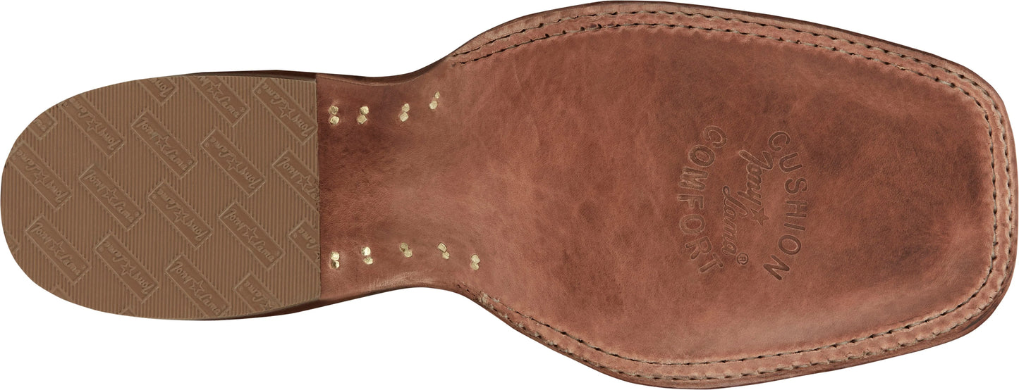 Tony Lama® Men's Dark Brown Full Quill Ostrich Exotic Cowboy Boots
