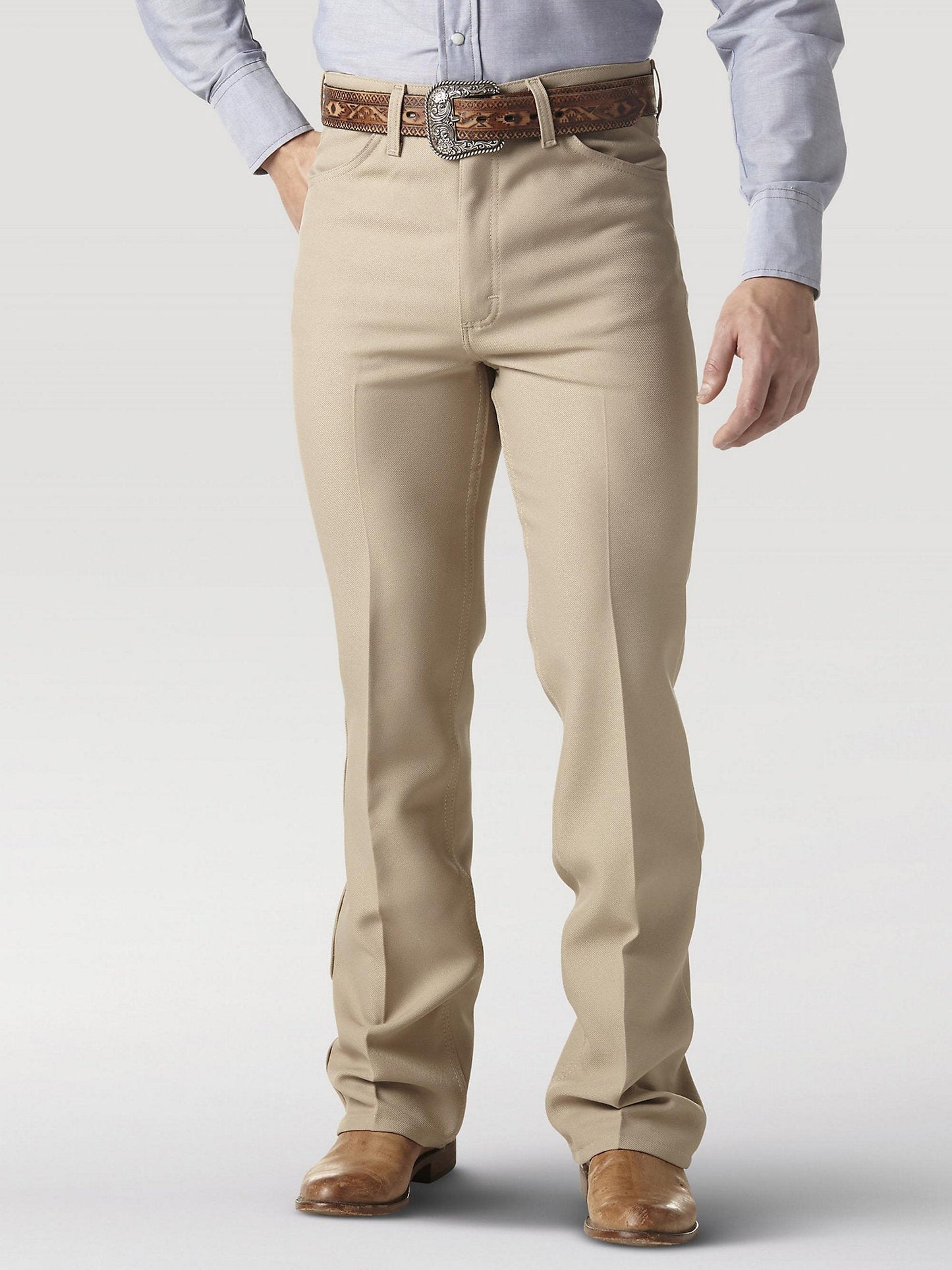 Wrangler® Men's Wrancher® Western Dress Pants - Solid Navy / Khaki