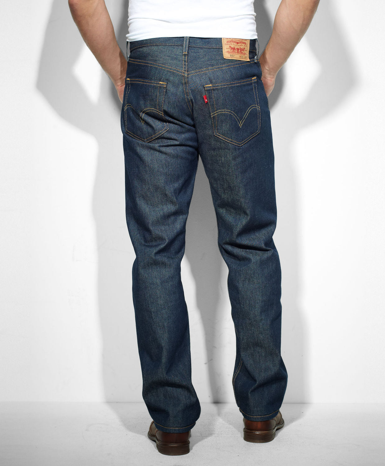 Levi's® Men's 501® Original Shrink-To-Fit™ Denim Jeans - Rigid Indigo ...