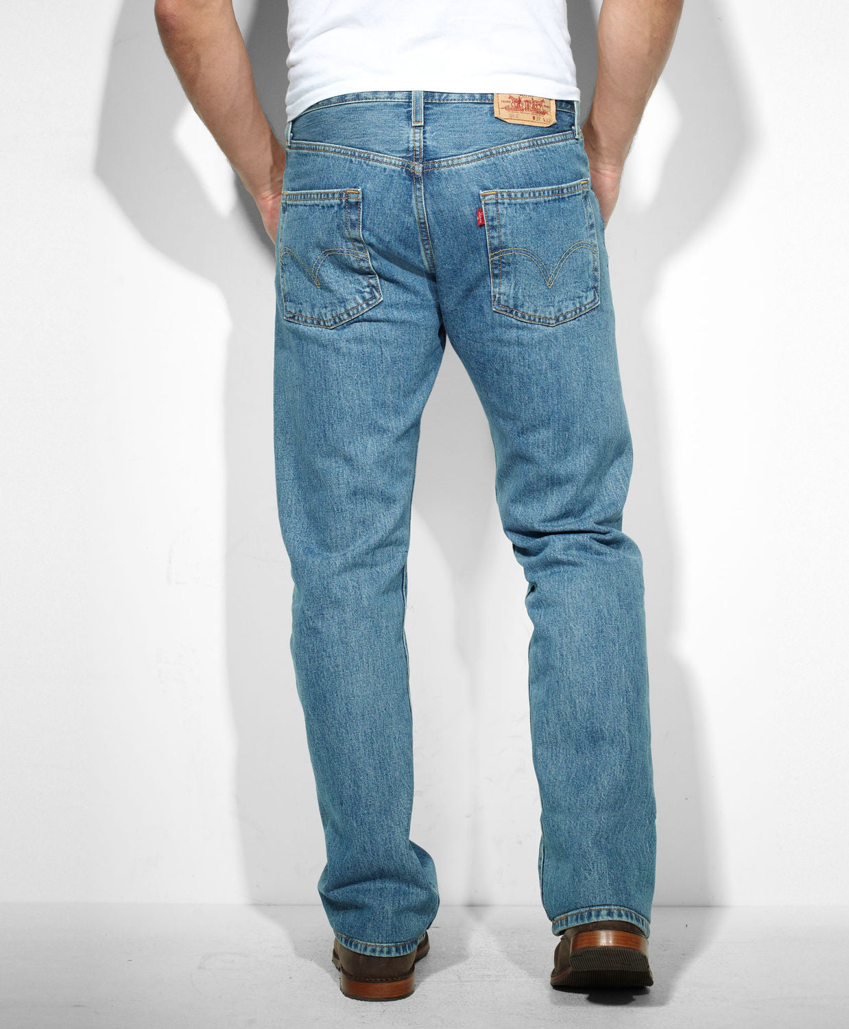 Levi's® Men's Medium Stone 501 Pre-Washed Denim Jeans