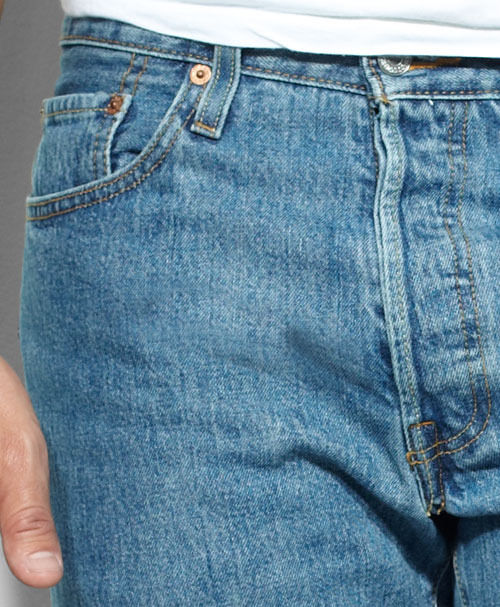 Levi's® Men's 501 Pre-Washed Denim Jeans - Medium Stone