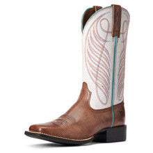Ariat® Women's Round Up Wide Square Toe Roper Cowboy Boots