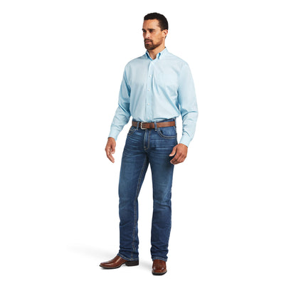 Ariat® Men's Oxford Wrinkle Free Long Sleeve Button Front Western Shirt