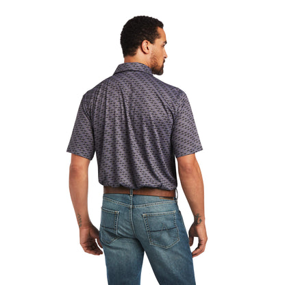 Ariat® Men's ClimateTEK® Performance All Over Print Short Sleeve Polo Shirt
