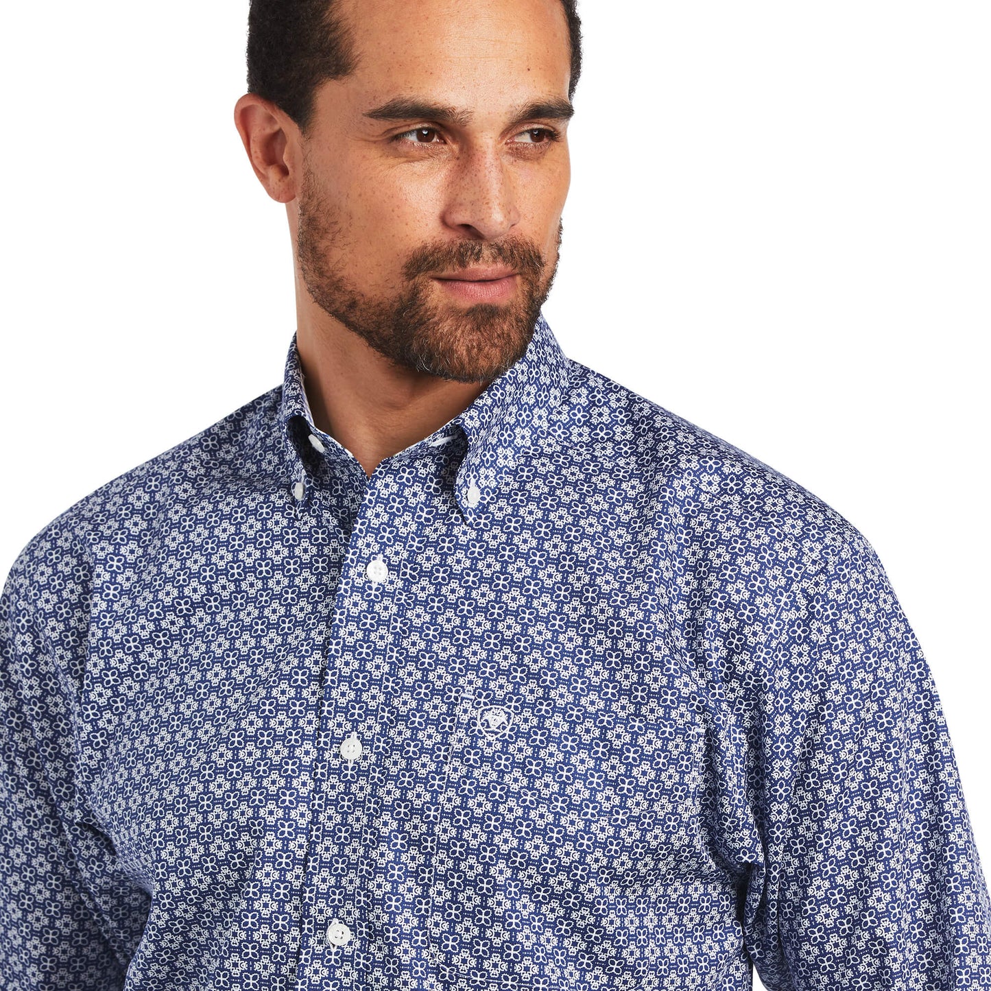 Ariat® Men's Ernest Wrinkle-Free Long Sleeve Button Front Western Shirt