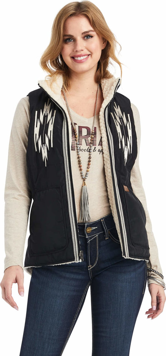 Ariat® Women's Dilon Chimayo Embroidered Zip Front Western Vest