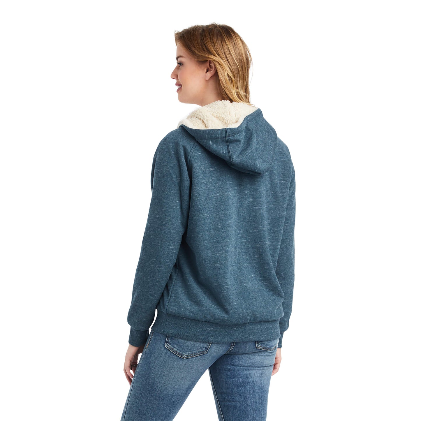 Ariat® Women's REAL Sherpa Lined Zip Front Hooded Sweater