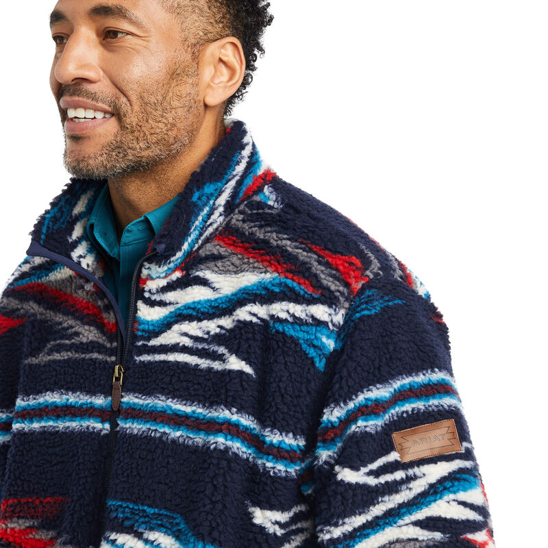 Ariat® Men's Southwest Chimayo Fleece Zip Front Western Jacket