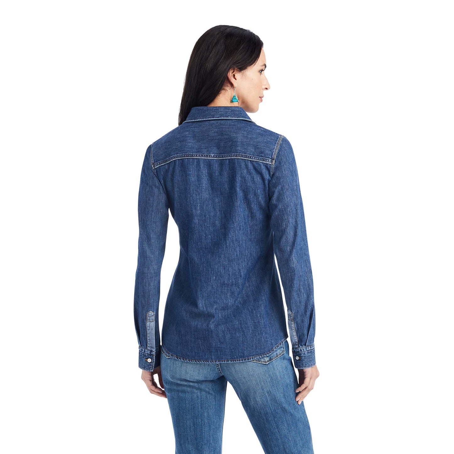 Ariat® Women's Farriday Denim Long Sleeve Snap Front Western Shirt