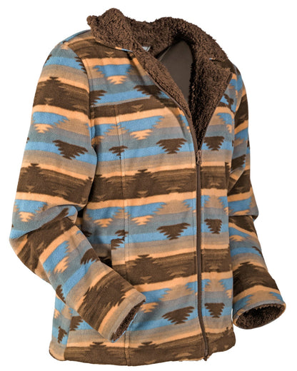 Outback Trading® Women's Dawn Southwest Print Zip Front Fleece Jacket