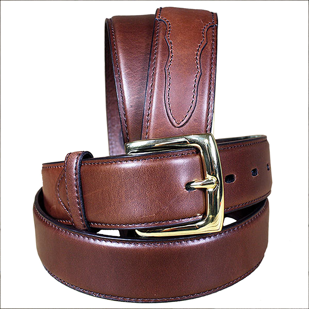 3-D® Men's Waxy Overlay Leather Western Belt