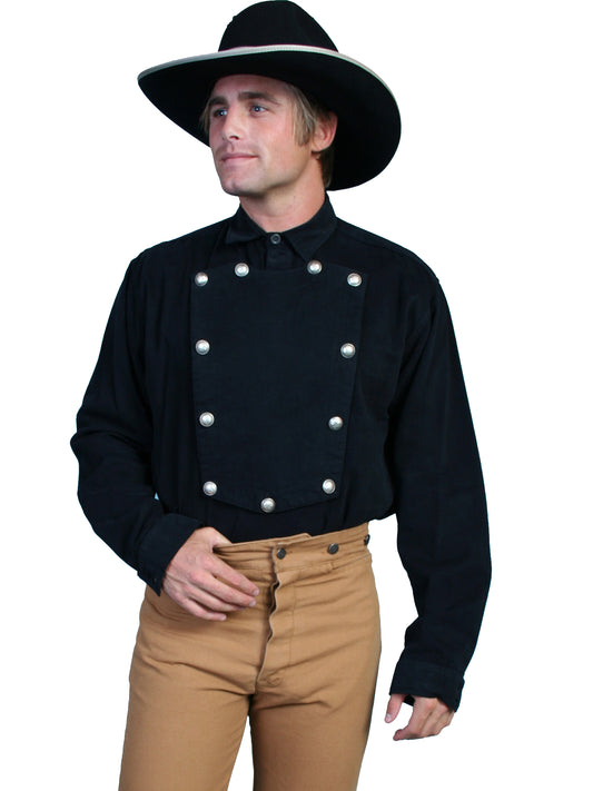 Wah Maker® Men's Cavalry Bib Long Sleeve Old West Shirt