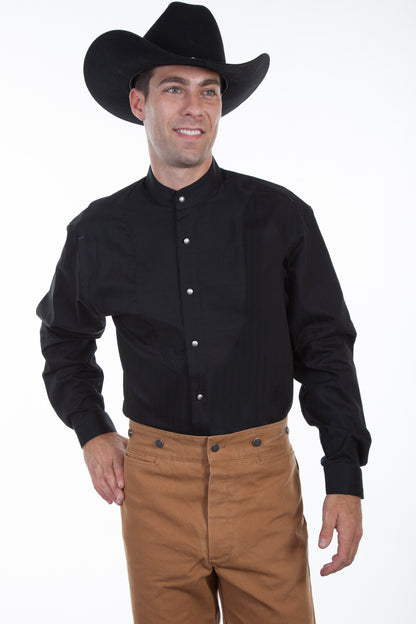 Wah Maker® Men's Diamond Dobby Long Sleeve Button Front Old West Shirt
