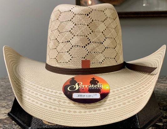 Serratelli® Laredo Shantung Straw Cowboy Hat