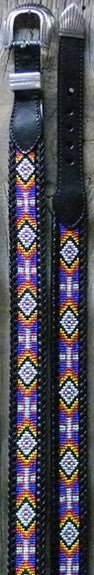 Brighton® Men's Aztec Bead Leather Western Belt